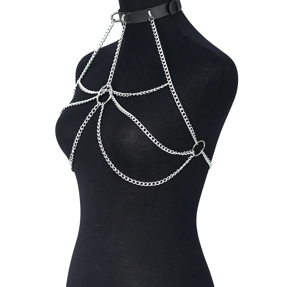 Harnais Femme Poitrine Chaines - Image 3