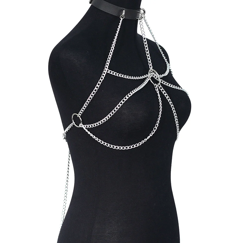 Harnais Femme Poitrine Chaines - Image 4