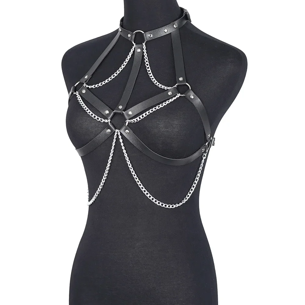 Harnais Femme Poitrine Chaines - Image 7