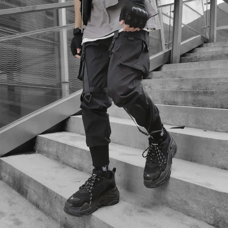 Pantalon Teuf Cargo Harajuku Noir - Image 3