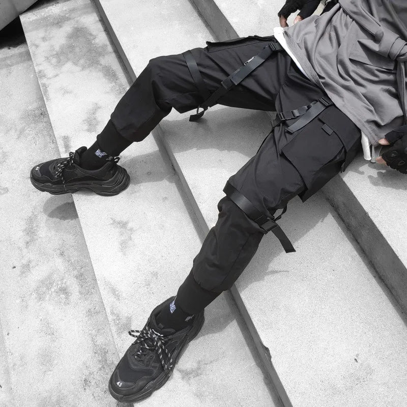 Pantalon Teuf Cargo Harajuku Noir - Image 4