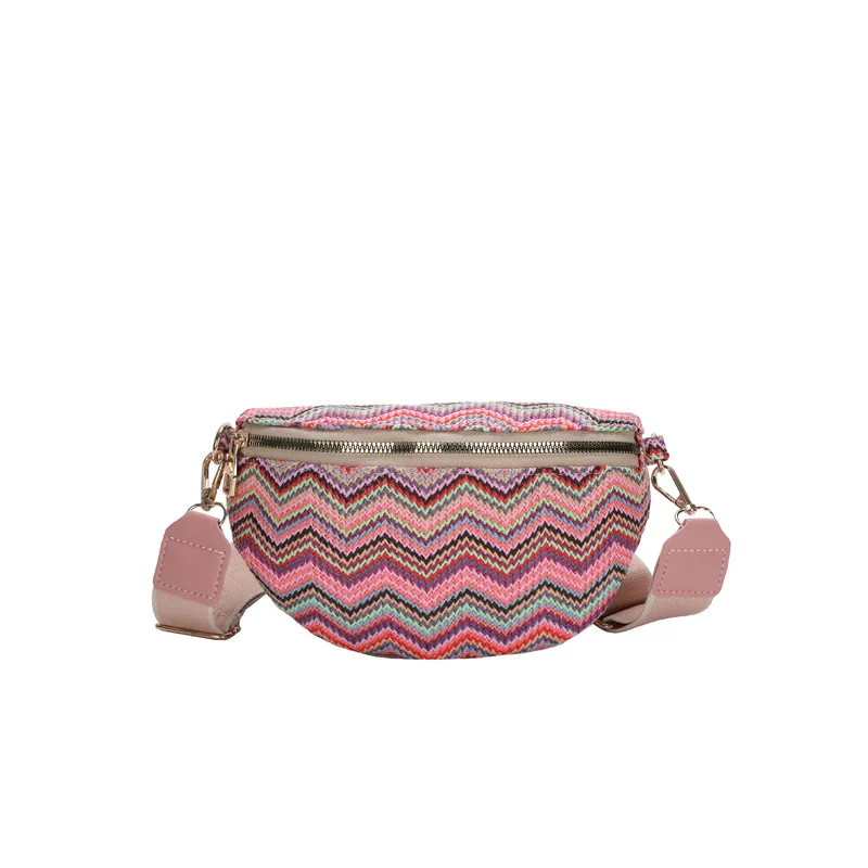 Sac Banane Paille Chevron - Image 8